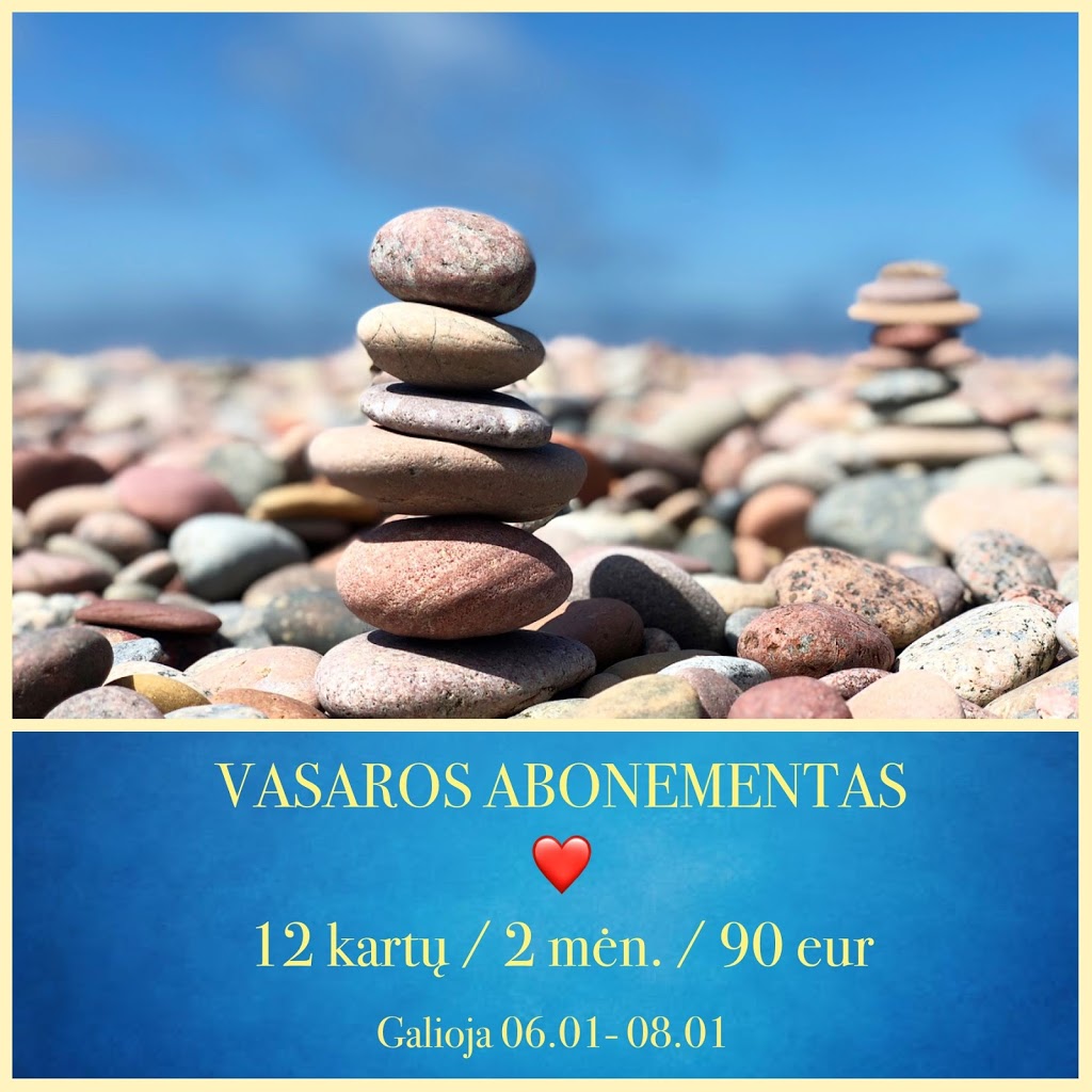 2019 metų vasaros abonementas jogai