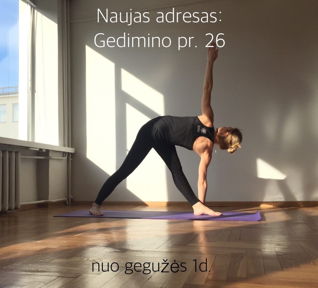Naujas Jogos studijos Surya adresas - Gedimino pr. 26, Vilnius
